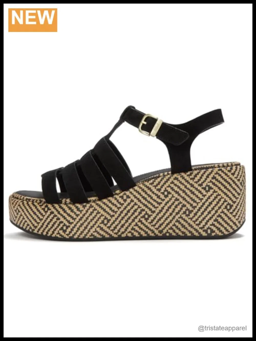 Suede Fisherman Platform Sandals Comfort Cushioned Wedge